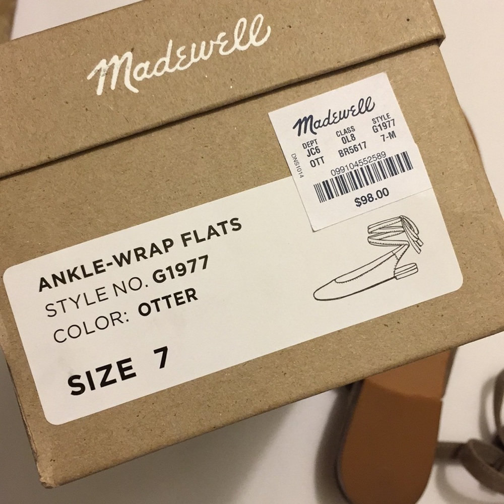 NIB MADEWELL APRIL ANKLE WRAP FLATS - Picture 11 of 13